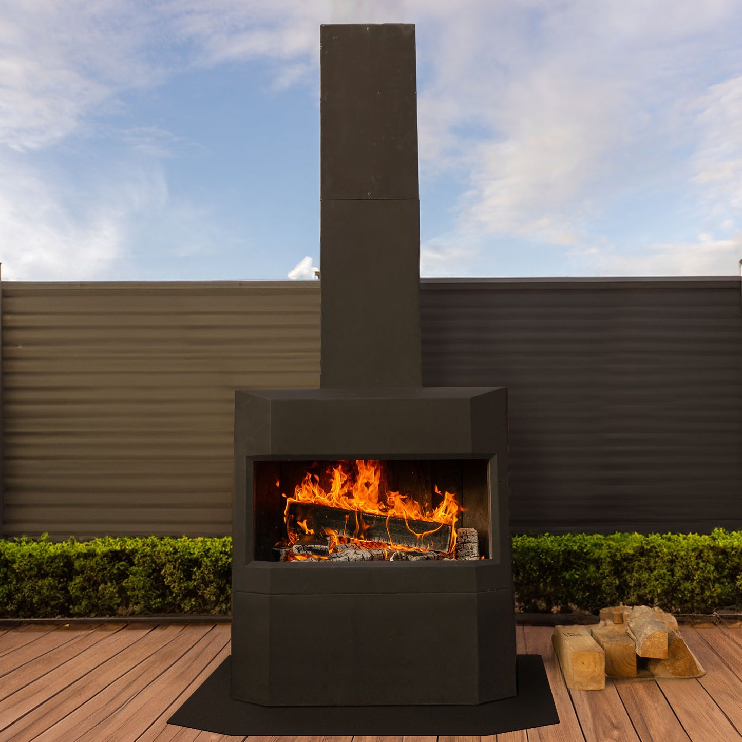 Pique Ascent Outdoor Fireplace