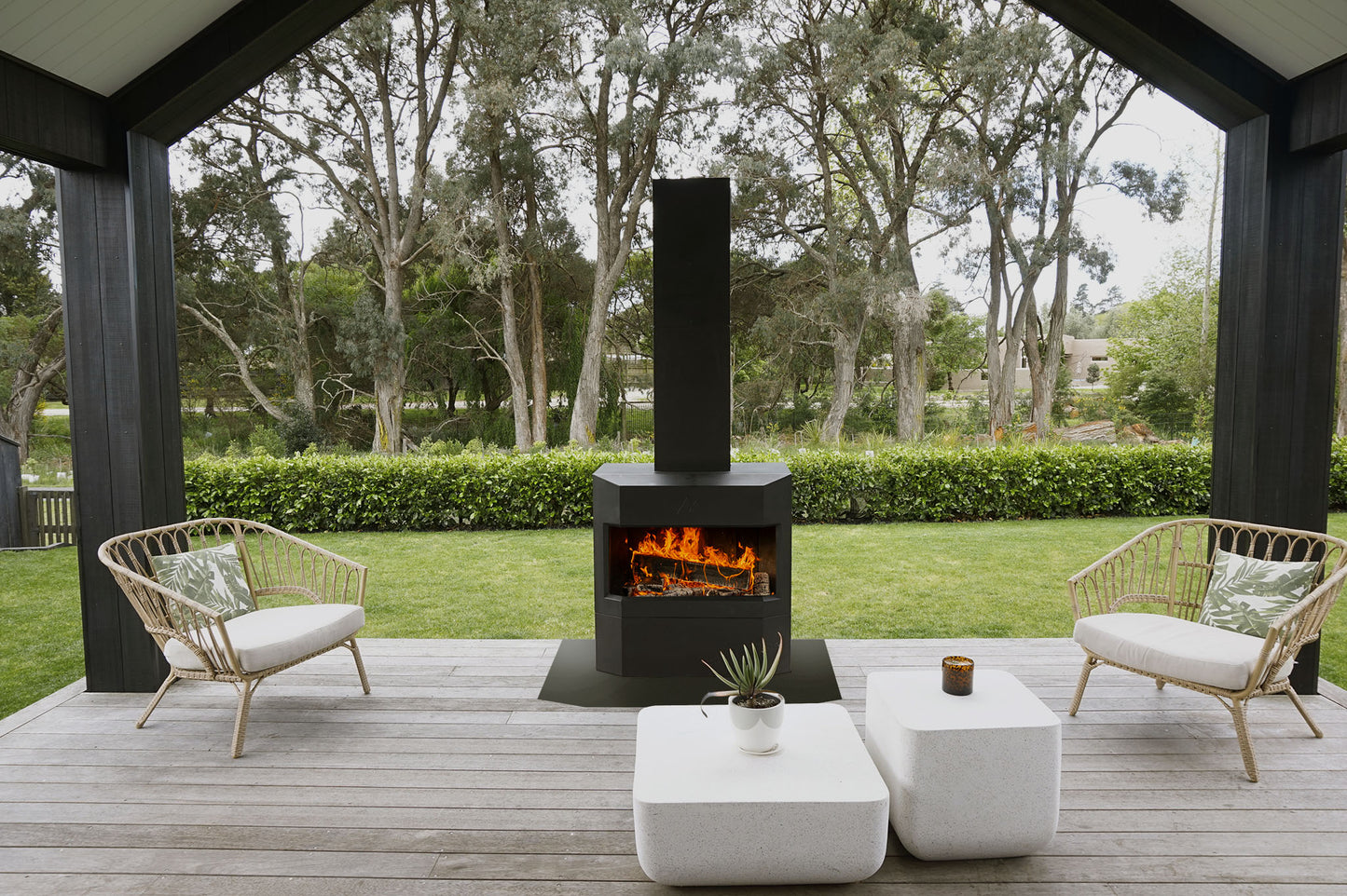 Pique Ascent Outdoor Fireplace