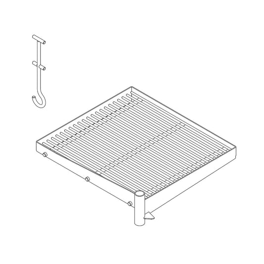 Cooking Grid and Hook